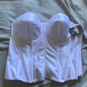 Dominique underwire bridal longline bra